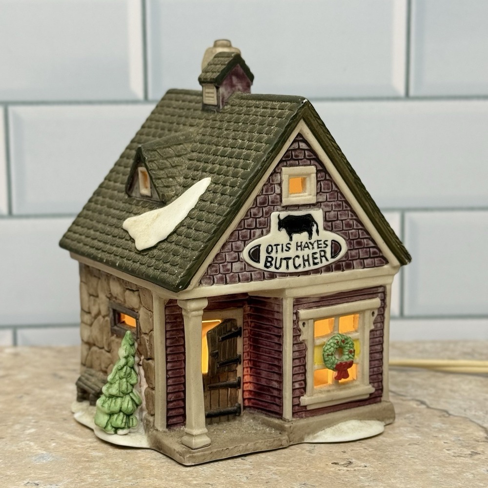 Department 56 New England Village Otis Hayes Butcher Shop 837603